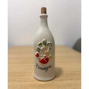 Revol La Porcelaine Ceramic Vinegar Bottle VINTAGE